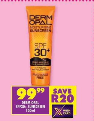 DERM OPAL SPF30+ SUNSCREEN 100ml