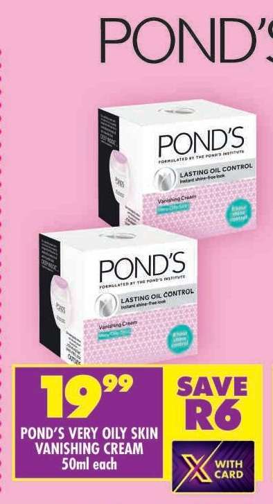 POND'S VERY OILY SKIN VANISHING CREAM