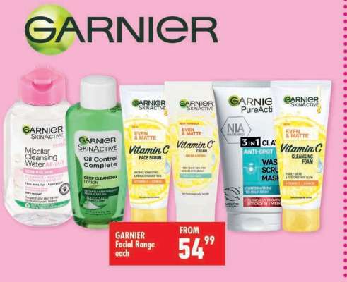 Garnier Facial Range