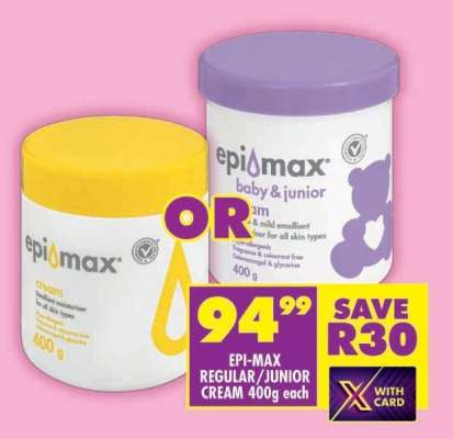 EPI-MAX REGULAR/JUNIOR CREAM 400g each