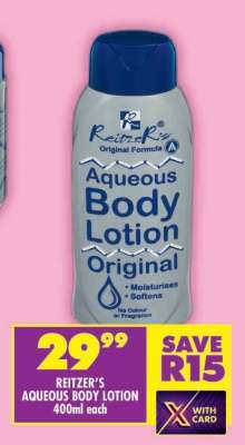 REITZER'S AQUEOUS BODY LOTION