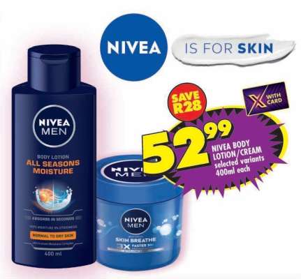 NIVEA BODY LOTION/CREAM