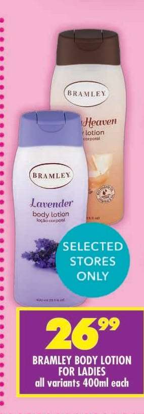 BRAMLEY BODY LOTION FOR LADIES