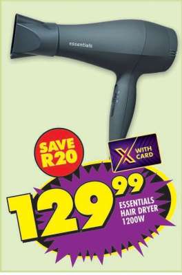 ESSENTIALS HAIR DRYER 1200W