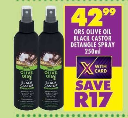 ORS Olive Oil Black Castor Detangle Spray 250ml