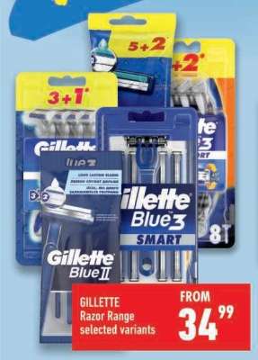 GILLETTE Razor Range selected variants