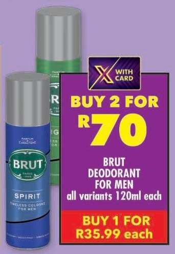 BRUT DEODORANT FOR MEN