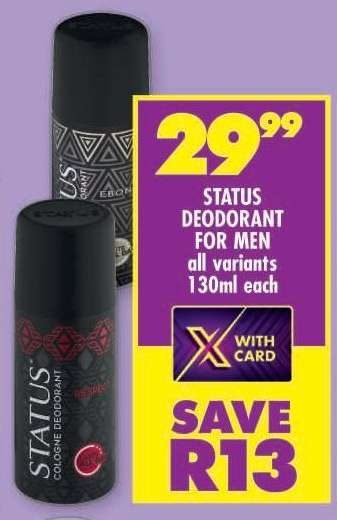 STATUS DEODORANT FOR MEN