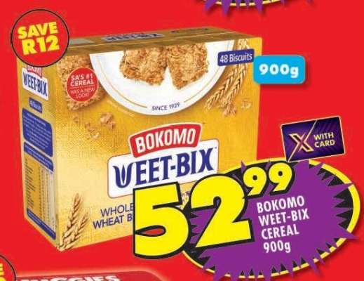 Bokomo Weet Bix Cereal-900g