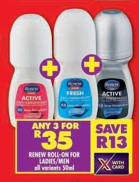 RENEW ROLL-ON FOR LADIES/MEN