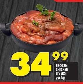 Frozen chicken livers