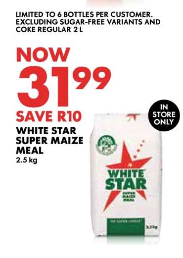 WHITE STAR SUPER MAIZE MEAL