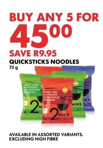 QUICKSTICKS NOODLES