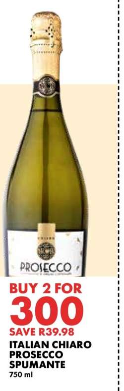 Italian Chiaro Prosecco Spumante