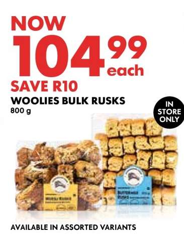 Woolies Bulk Rusks