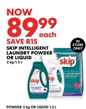 Skip Intelligent Laundry Powder or Liquid