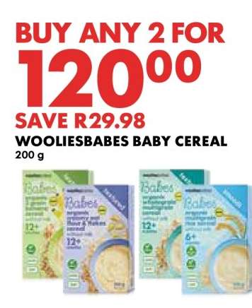WOOLIESBABES BABY CEREAL