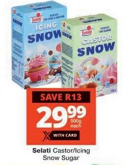 Selati Castor/Icing Snow Sugar