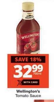 Wellington's Tomato Sauce
