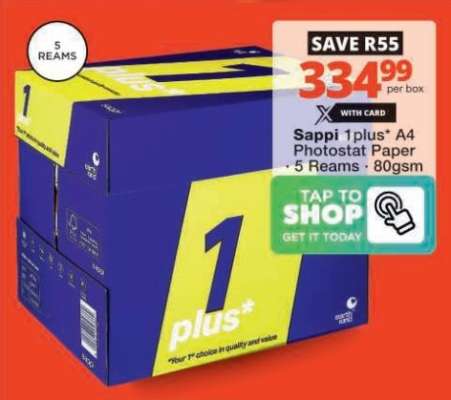 Sappi 1plus A4 Photostat Paper