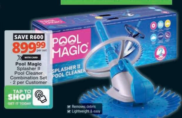 Pool Magic Splasher II Pool Cleaner Combination Set