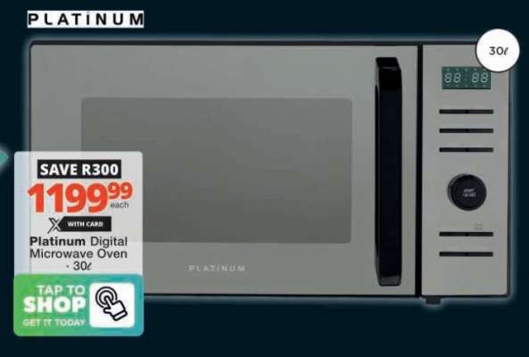 Platinum Digital Microwave Oven