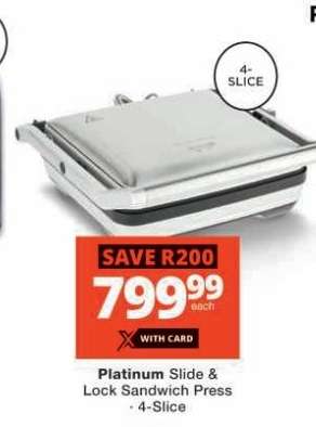 Platinum Slide & Lock Sandwich Press