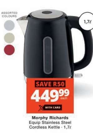 Morphy Richards Equip Stainless Steel Cordless Kettle