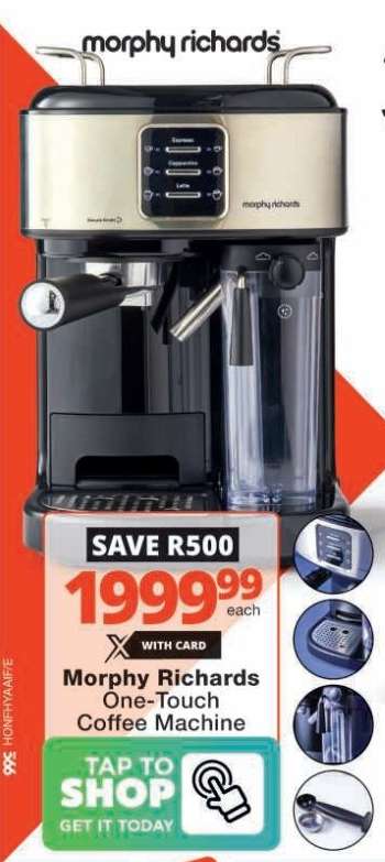 Morphy Richards One-Touch Coffee Machine