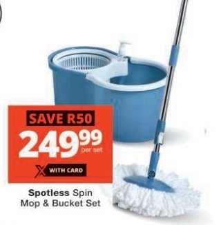 Spotless Spin Mop & Bucket Set