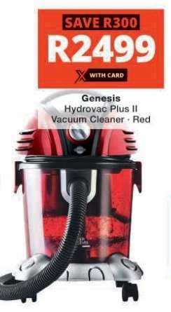 Genesis Hydrovac Plus II Vacuum Cleaner - Red