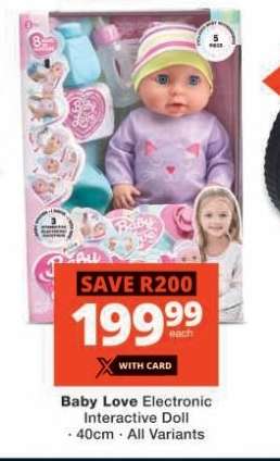 Baby Love Electronic Interactive Doll