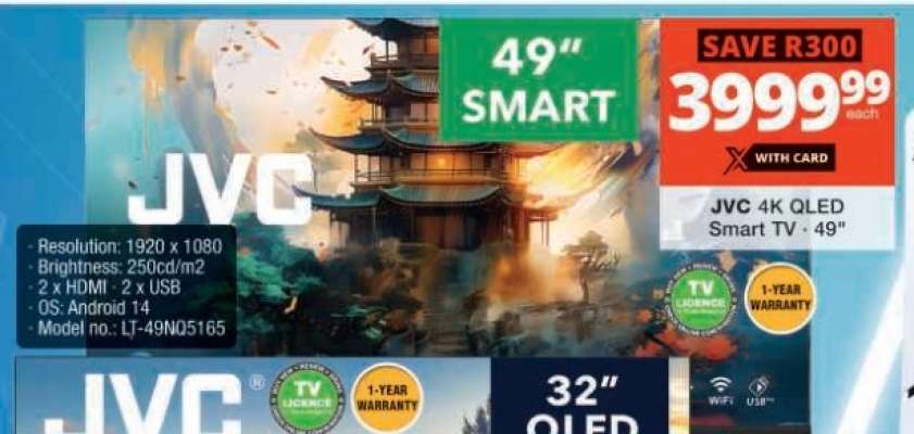 JVC 4K OLED Smart TV - 49"