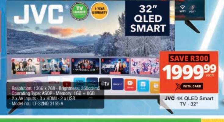 JVC 4K QLED Smart TV - 32"