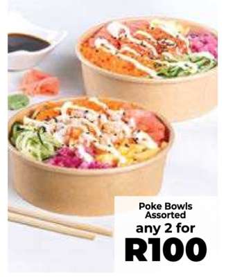 Poke Bowls Assorted