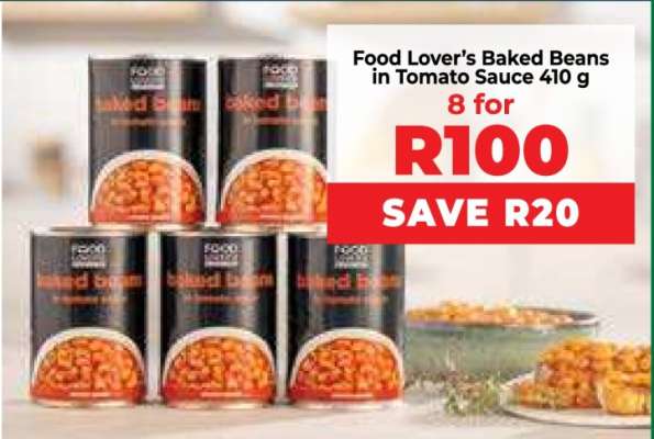 Food Lover’s Baked Beans in Tomato Sauce 410 g
