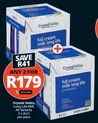 CRYSTAL VALLEY LONG LIFE MILK