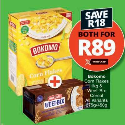 Bokomo Corn Flakes & Weet-Bix Cereal