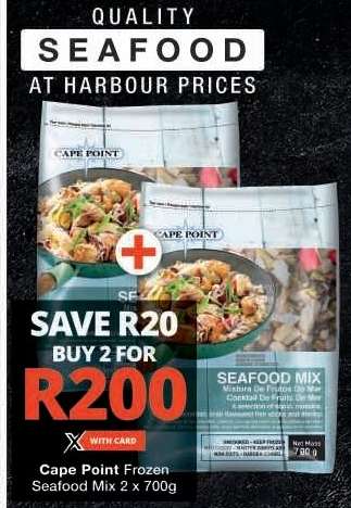 Cape Point Frozen Seafood Mix 2 x 700g