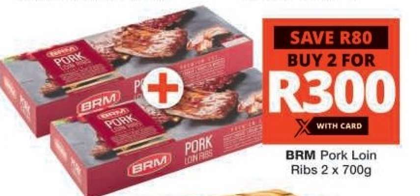 BRM Pork Loin Ribs 2 x 700g