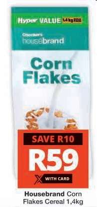 Housebrand Corn Flakes Cereal 1.4kg