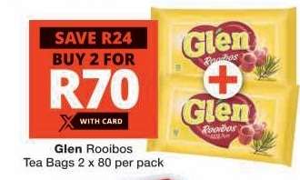 GLEN ROOIBOS TEA BAGS