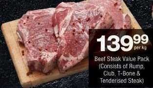 Beef Steak Value Pack