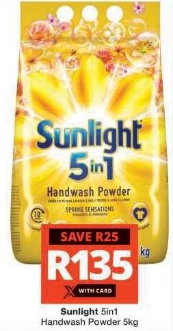 SUNLIGHT 5in1 HANDWASH POWDER 5kg