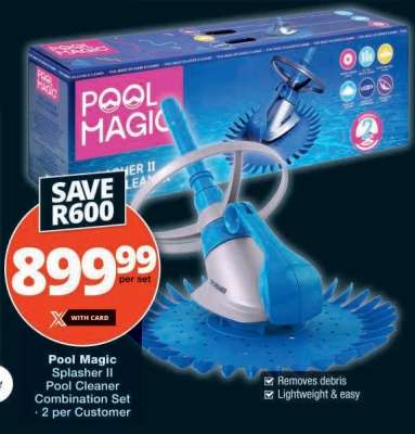 Pool Magic Splasher II Pool Cleaner Combination Set