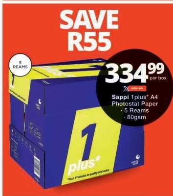 Sappi 1plus A4 Photostat Paper