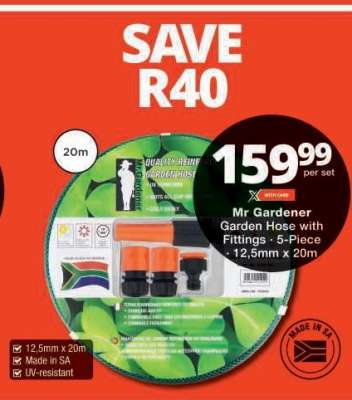 Mr Gardener Garden Hose with Fittings - 5-Piece