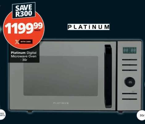 Platinum Digital Microwave Oven