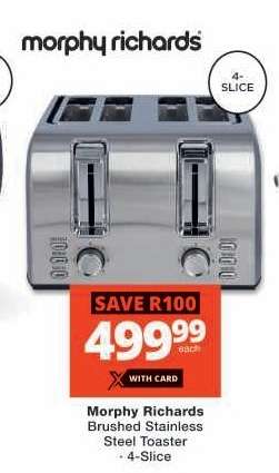 Morphy Richards Brushed Stainless Steel Toaster
