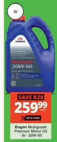 Engen Multigrade Premium Motor Oil
